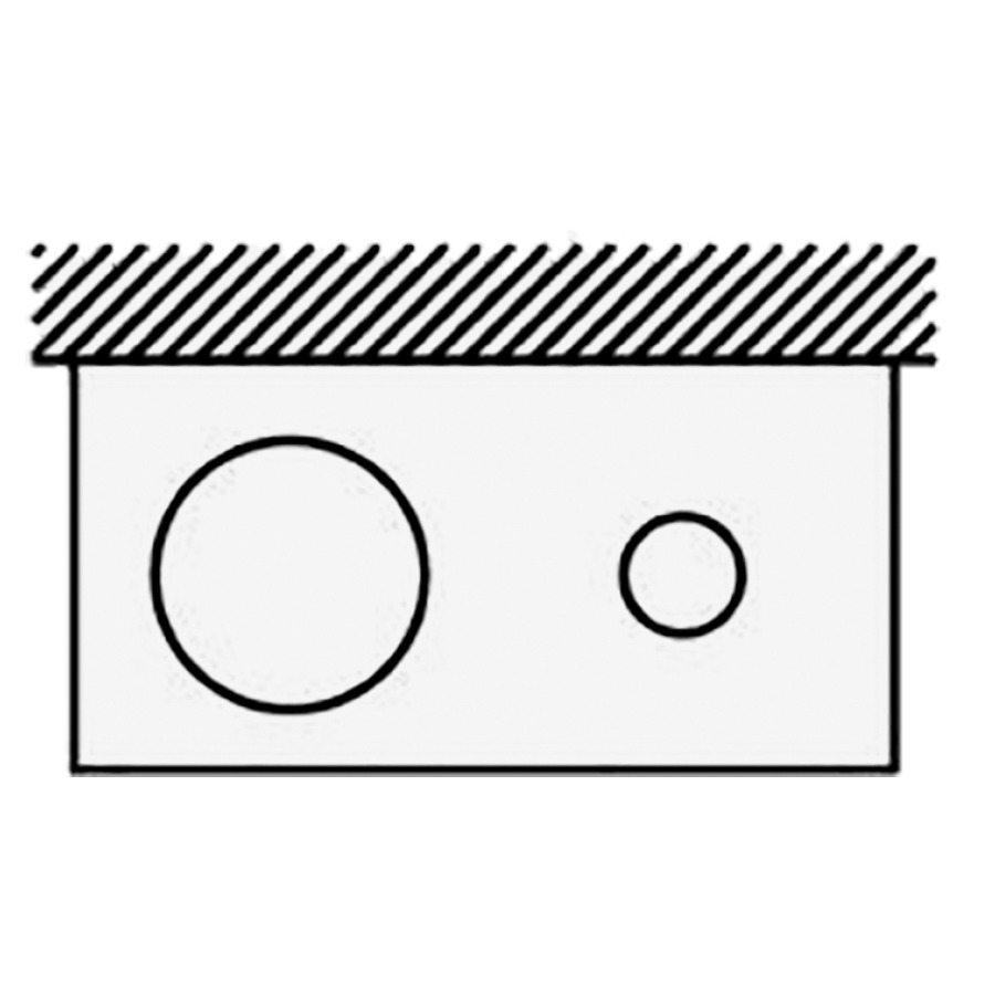 Prix supplémentaire Loosli
Trou pour déchets D 15 cm pour
table de lavabo en stratifié ou wood