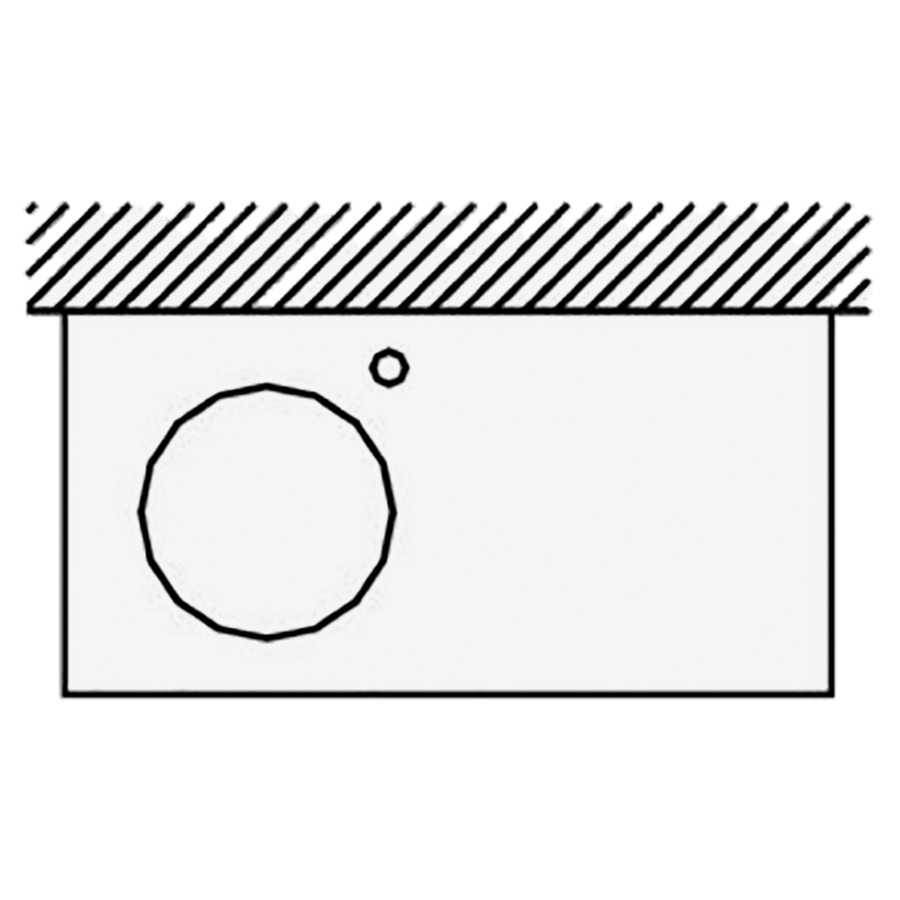 Prix supplémentaire Loosli
percement pour distributeur de savon
pour table de lavabo en stratifié ou wood