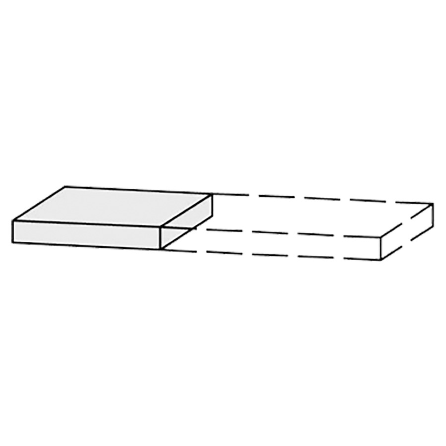 Tablette/rayon Vanity Bocco
40-100 x 5 x 40-55.5 cm
sans consoles