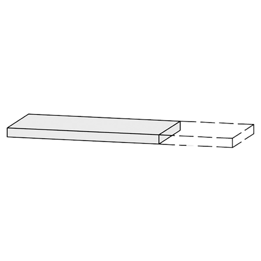 Tablette/rayon Vanity Bocco
101-150 x 5 x 40-55.5 cm
sans consoles
