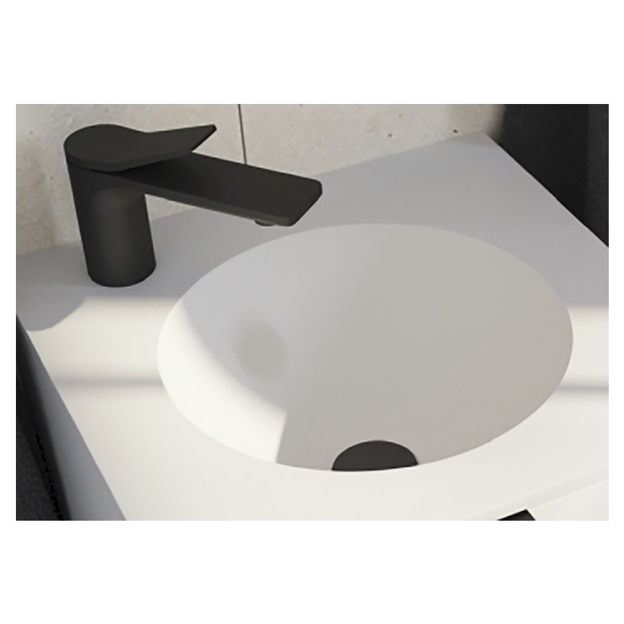 Lavabo en avian Aore 33
diamètre intérieur 33 cm.
hauteur intérieur 15,7 cm.
diamètre extérieur 39 cm.
hauteur extérieur 17,9 cm.
sans trop-plein
sans vidage