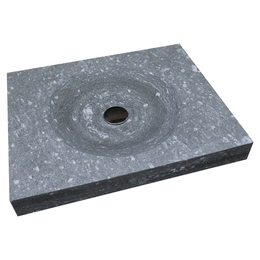 Lavabo Beverin
60.2 x 48.5 x 7 cm
axe de lavabo 30.1/30.1 cm
Granit San Bernardino Silver
satiné
sans trop-plein
sans vidage
attention poids du lavabo est
de 46 kg, tenir compte de la
construction du mur!