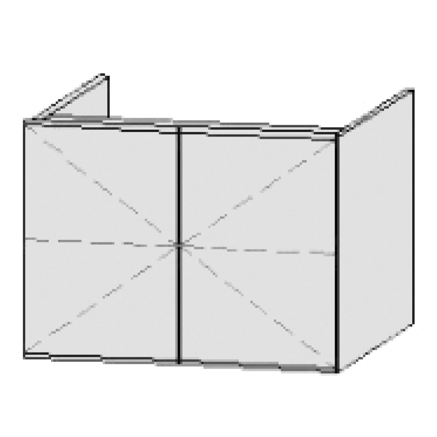 Élément inférieur  Vanity Star
60 x 44 x 55 cm
armoire de tablette, 2&nbsp;portes
1&nbsp;tablette
avec Blumotion