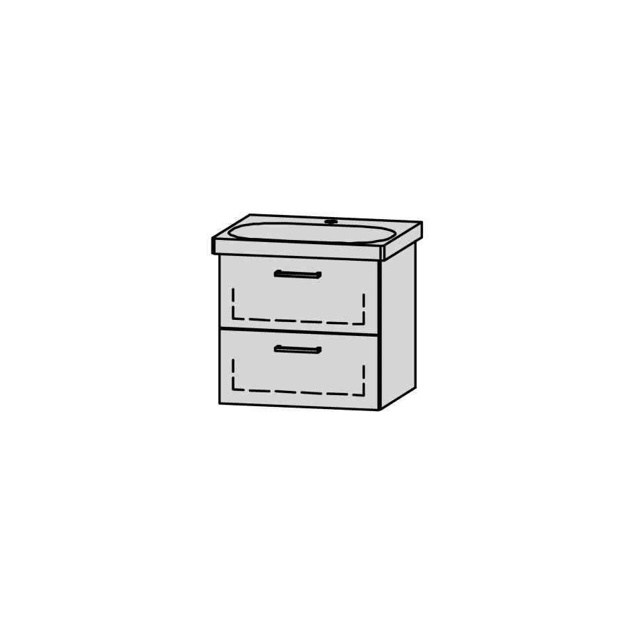 Élément inférieur Vanity Lua 55