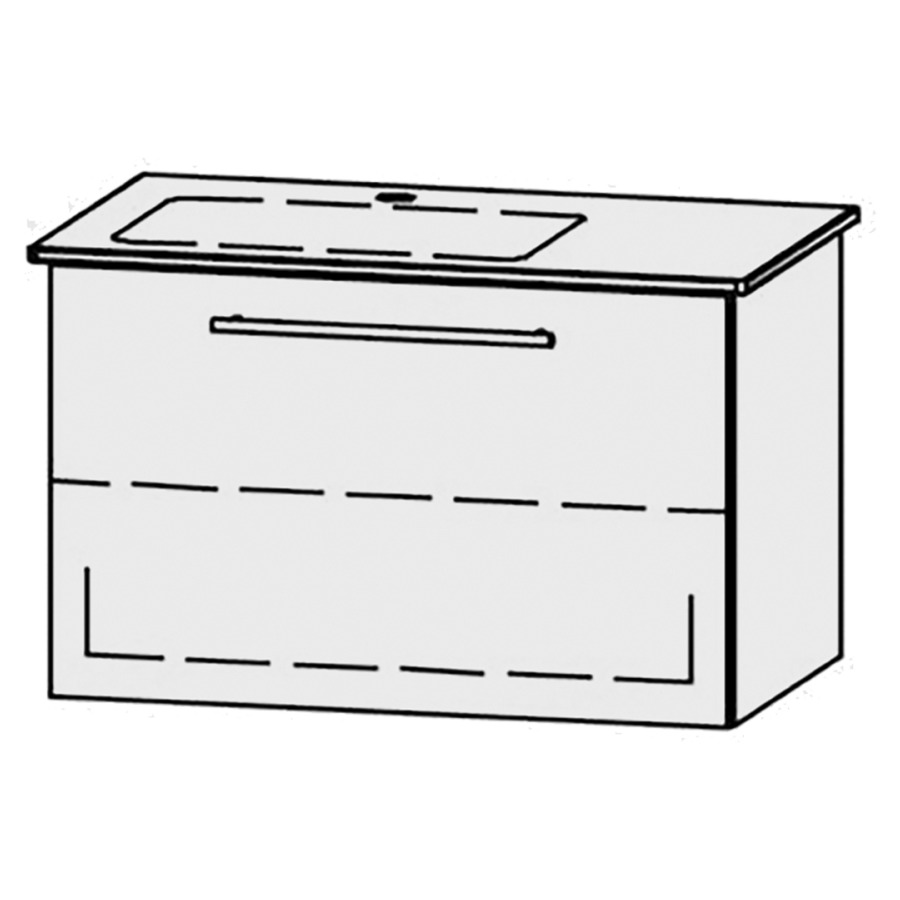 Élément inférieur  Vanity Me by Starck Easy
81 x 50 x 47.8 cm
élément de tiroir, 1&nbsp;tiroir
1&nbsp;tablette
avec Blumotion
lavabo à gauche
sans cache-siphon