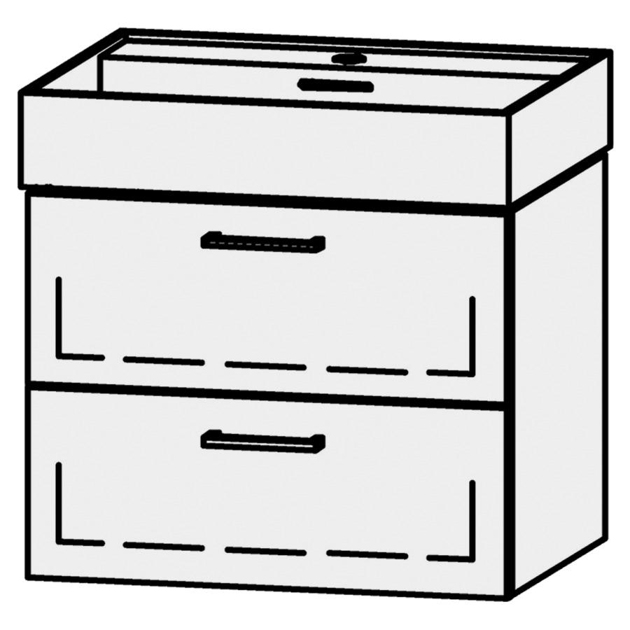 Élément inférieur Vanity Kartell 60