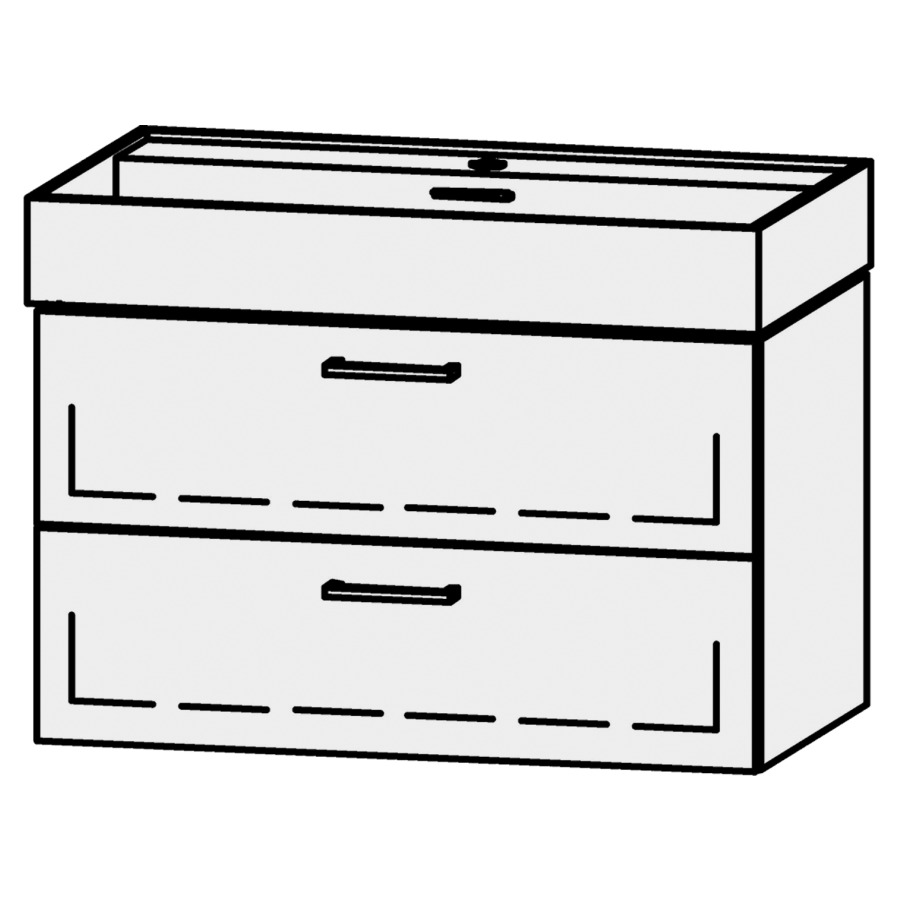 Élément inférieur Vanity Kartell 80