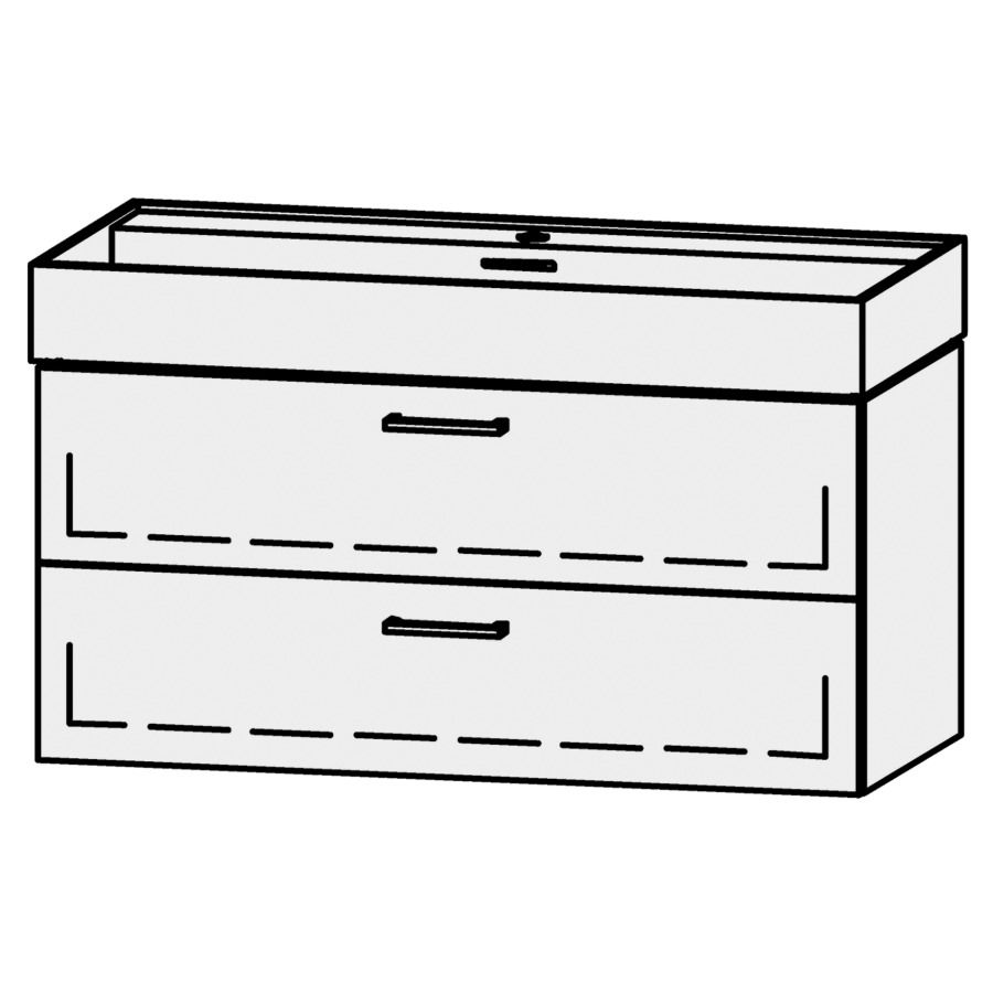 Élément inférieur Vanity Kartell 100