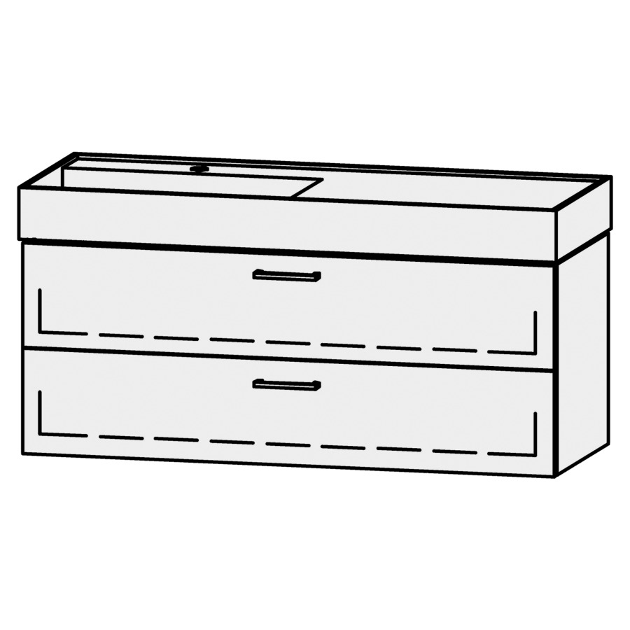 Élément inférieur Vanity Kartell 120