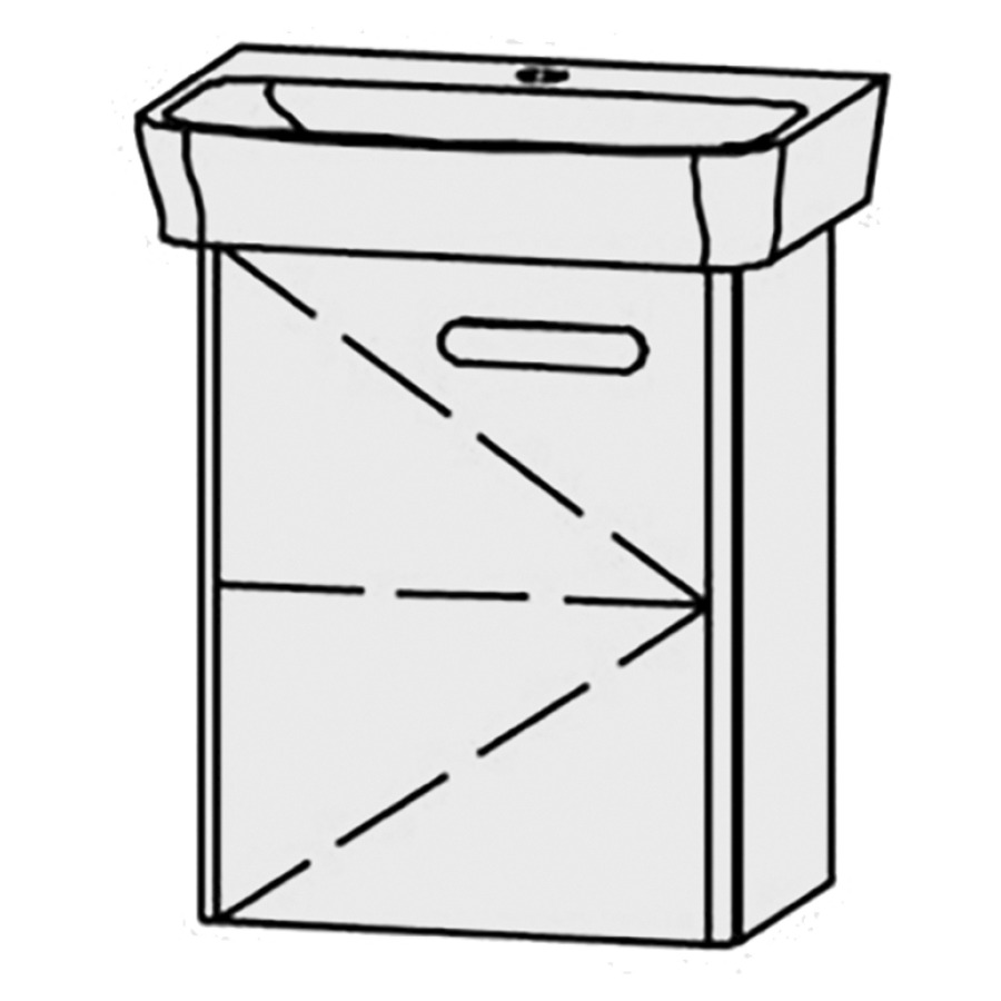 Élément inférieur  Vanity Moderna R