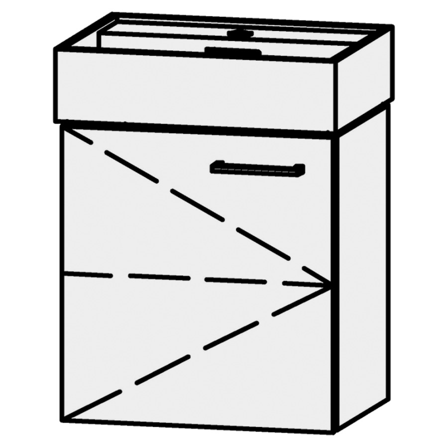 Élément inférieur  Vanity Kartell
