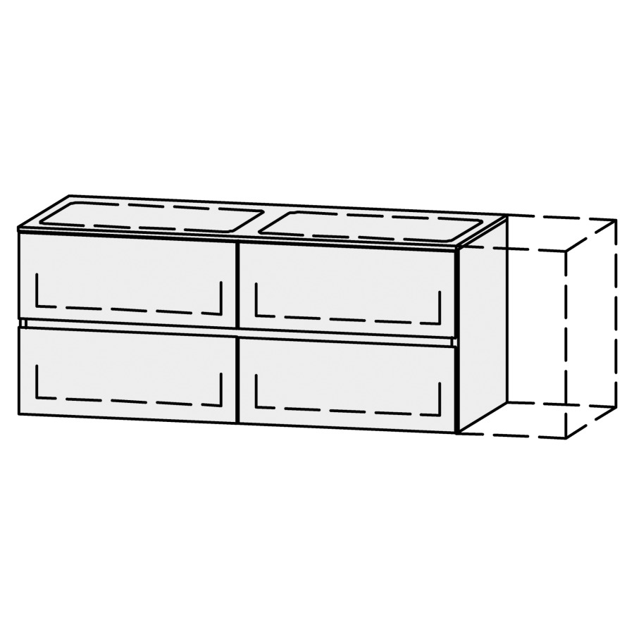 Combinaison de meuble Vanity Zoe