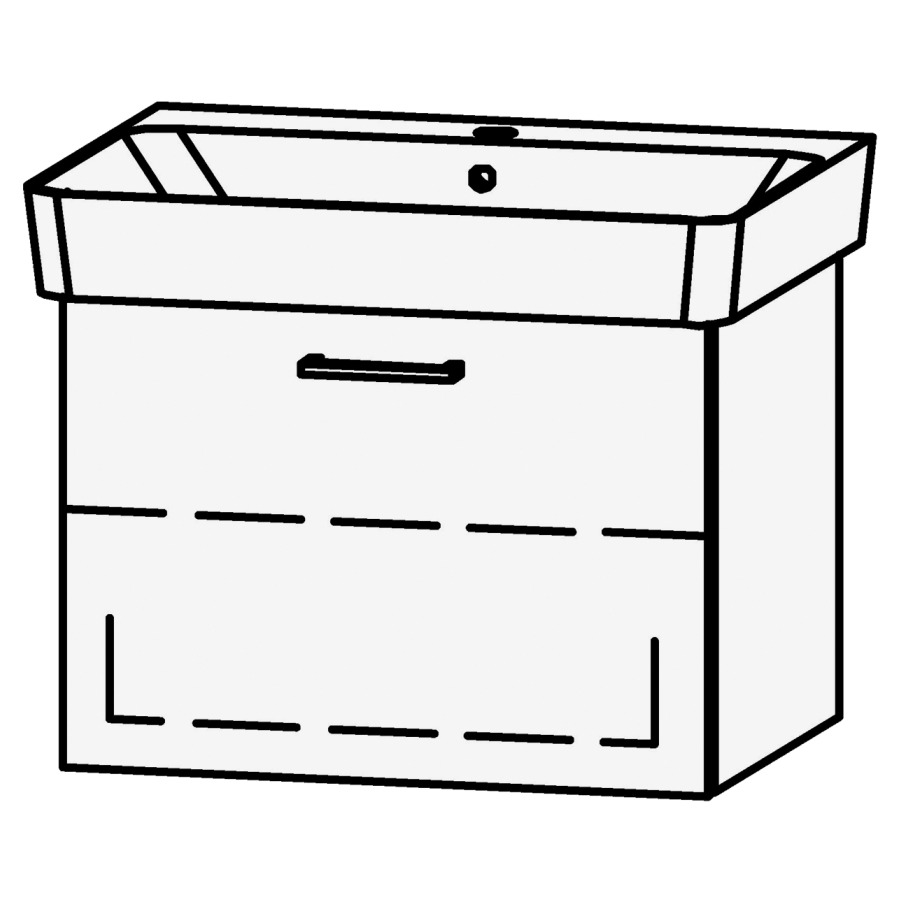 Élément inférieur Vanity Renova Plan Easy 65