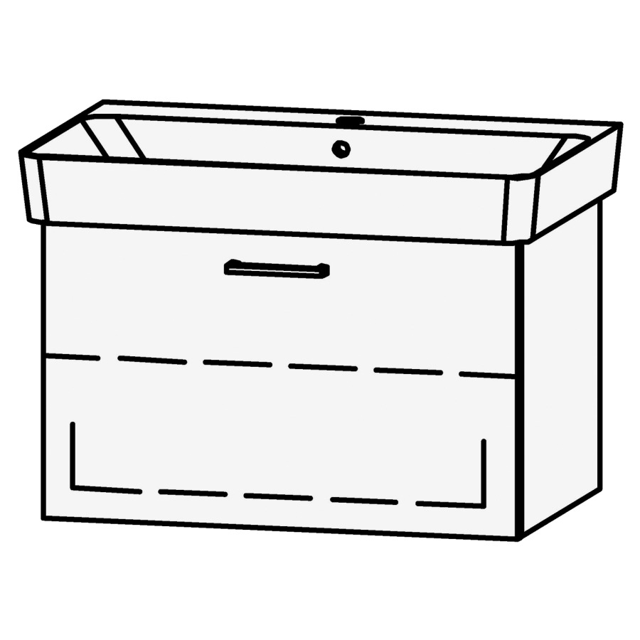 Élément inférieur Vanity Renova Plan Easy 75