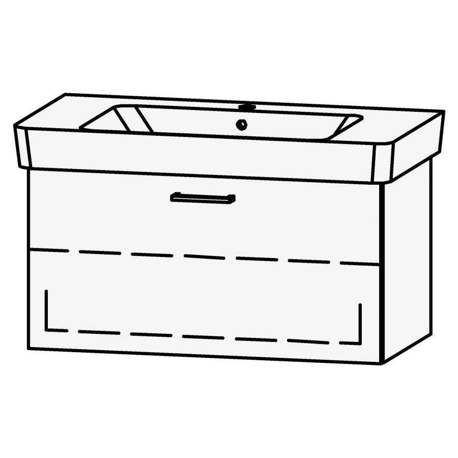 Élément inférieur Vanity Renova Plan Easy 90
