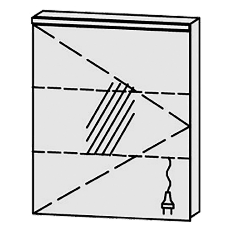 Armoire de toilette
Procasa Cinque 60 / IP24
60 x 71,9 x 14,1 cm
1 porte, charnières à gauche
porte avec Blumotion
4000°kelvin / 1802 lumen
prise double en bas inclu
2 rayons en verre réglables