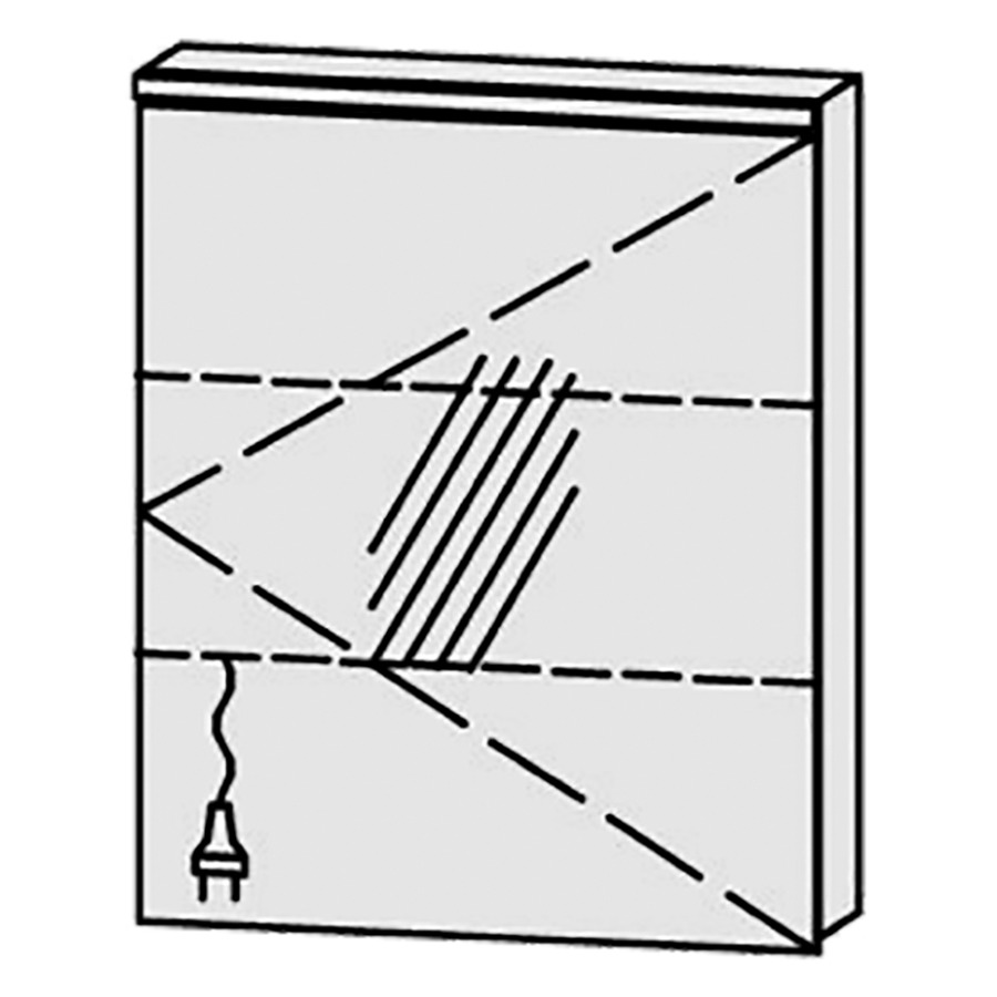 Armoire de toilette
Procasa Cinque 60 / IP24
60 x 71,9 x 14,1 cm
1 porte, charnières à droite
porte avec Blumotion
4000°kelvin / 1802 lumen
prise double en bas inclu
2 rayons en verre réglables