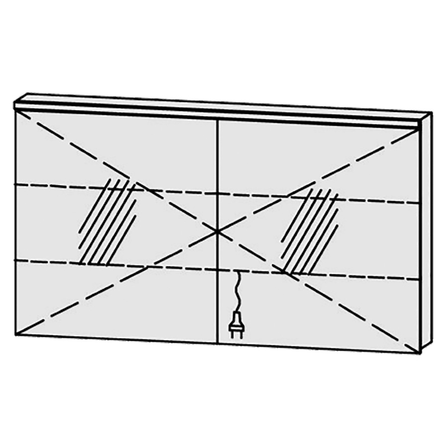 Armoire de toilette
Procasa Cinque 130 / IP24
130 x 71,9 x 14,1 cm
2 portes (65/65)
portes avec Blumotion
4000°kelvin / 4095 lumen
prise double en bas inclu
2 rayons en verre régl. chacun