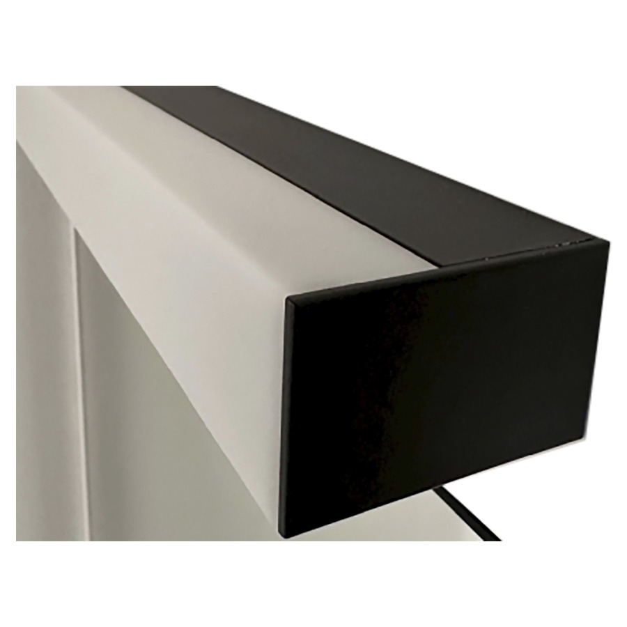 Prix supplémentaire Vanity Cubo 2
luminaire avec des panneaux latérals
en noir