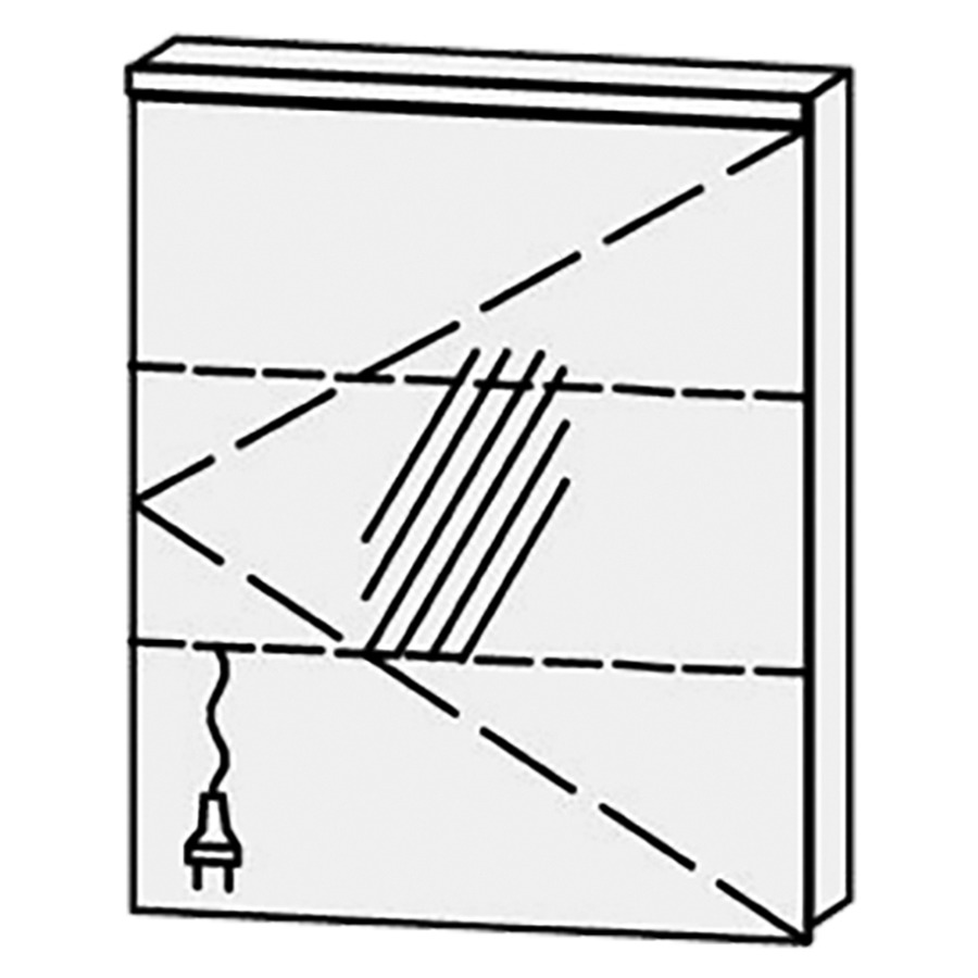 Armoire de toilette
Procasa Cinque 60 / IP24
60 x 71,9 x 14,1 cm
1 porte, charnières à droite
porte avec Blumotion
4000°kelvin / 1802 lumen
prise double en bas inclu
2 rayons en verre réglables
