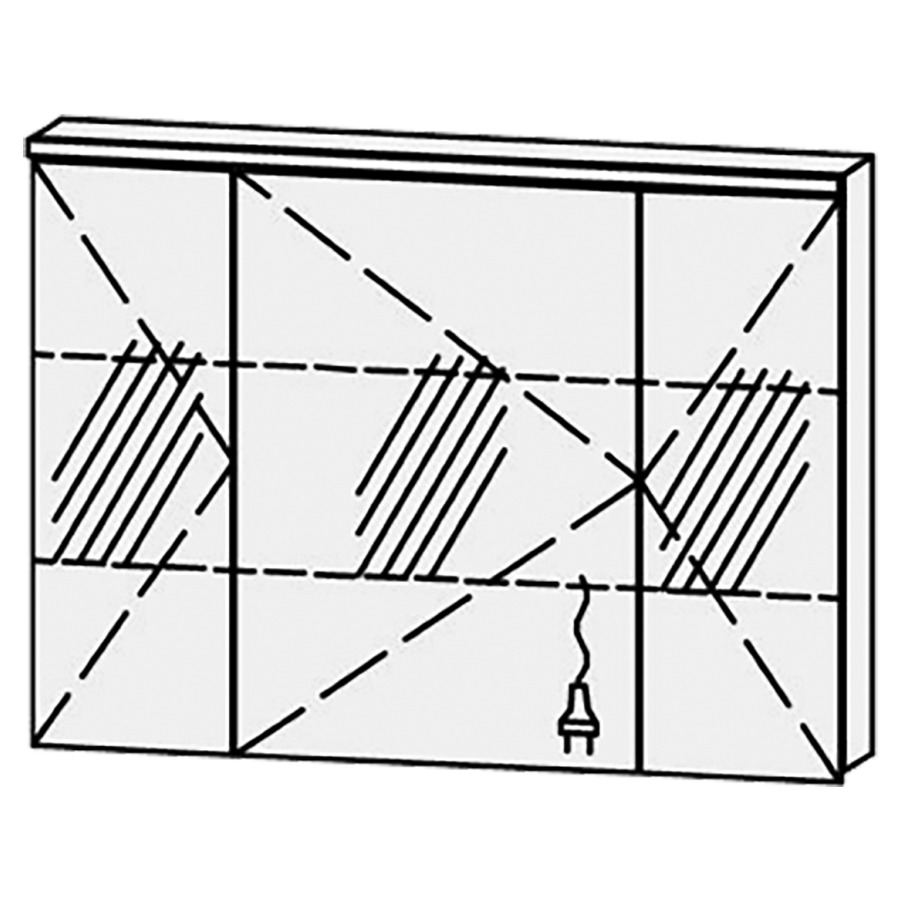 Armoire de toilette
Procasa Cinque 100 / IP24
100 x 71,9 x 14,1 cm
3 portes (25/50/25)
charnières à gauche
portes avec Blumotion
4000°kelvin / 3112 lumen
prise double en bas inclu
2 rayons en verre régl. chacun