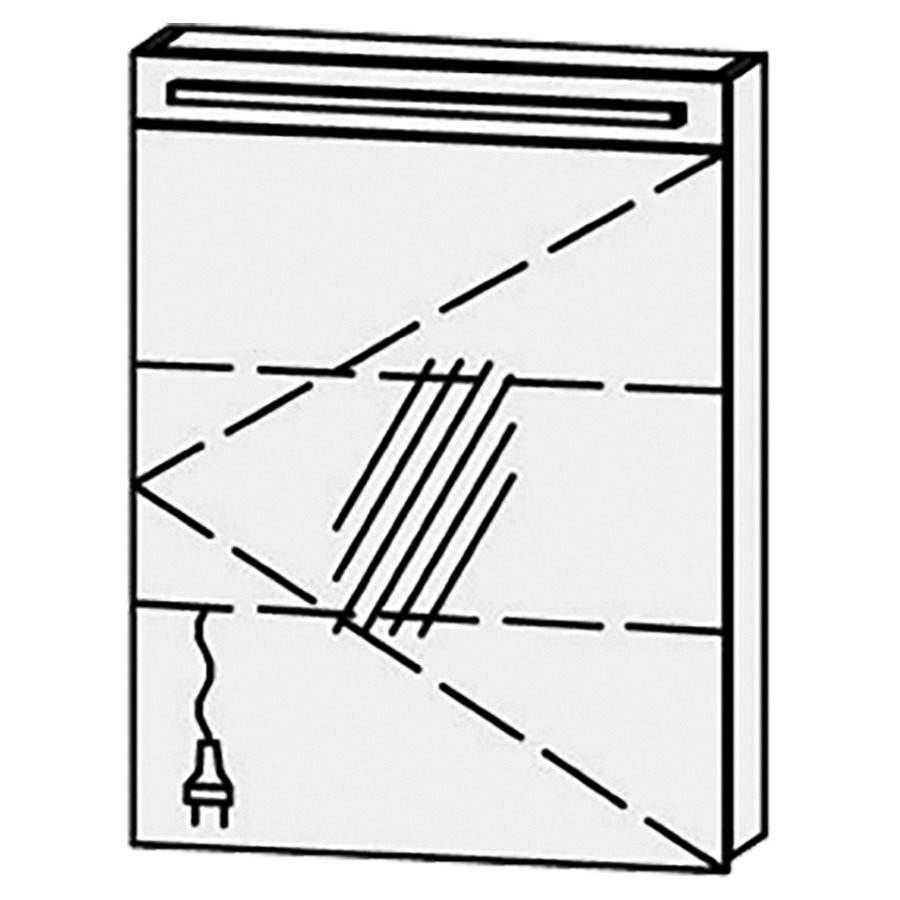 Armoire de toilette Vanity-Pasofino 
60 x 76.7 x 14.1 cm
1&nbsp;porte à double miroir, charnière à droite
porte avec Blumotion
1 éclairage LED Pasofino, longueur 51 cm
système luminaire Sento Basic 2
couleur de la lumière réglable
2700-6500 Kelvin, dimmable/900 Lumen
bandeau miroité
2 rayons en verre réglables
1 prise simple/2 ports USB-C en bas 
(Non réglable par bouton-
poussoir ou système-bus), IP24