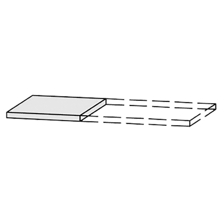 Tablette/rayon Vanity Bocco
40-100 x 3 x 40-55.5 cm
sans consoles