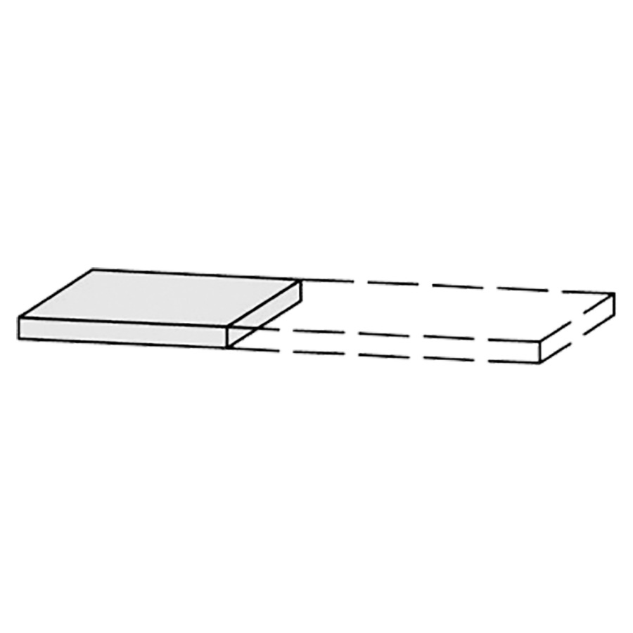 Tablette/rayon Vanity Bocco
40-100 x 4 x 40-55.5 cm
sans consoles