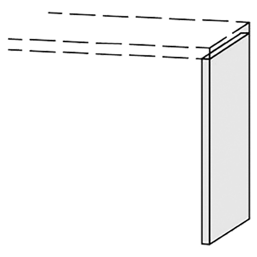 pièce latérale Vanity-Bocco
3 x 40-84 cm
assemblé avec T.d.l. à droite