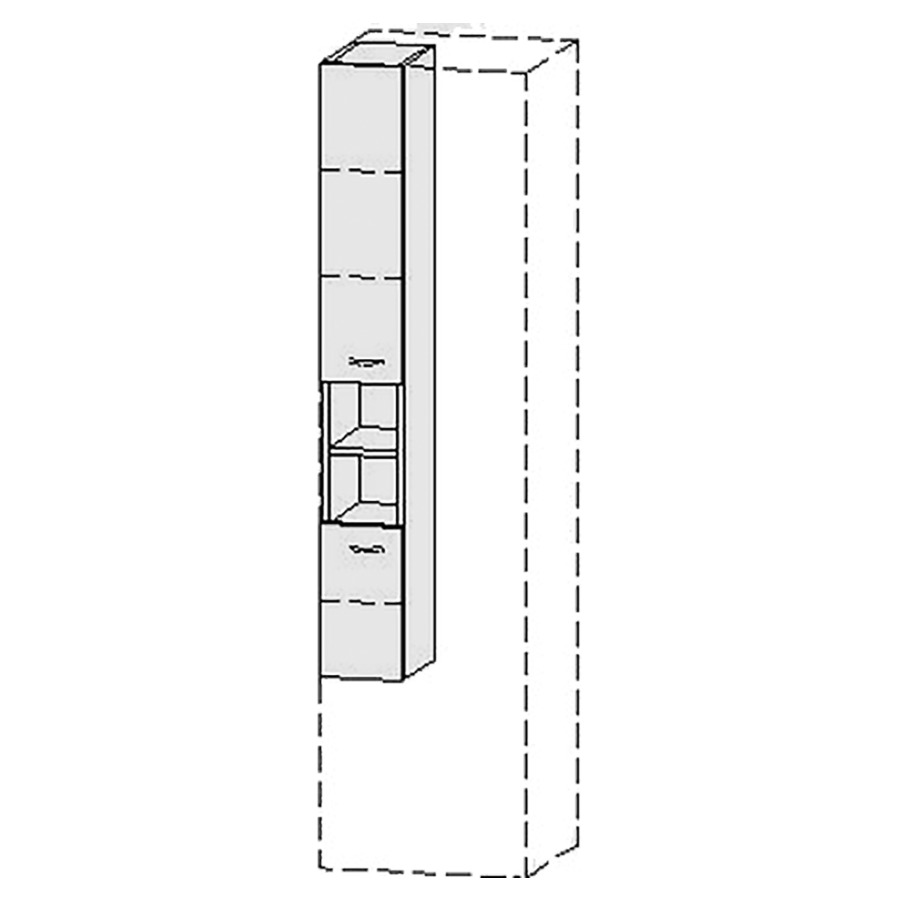 Armoire haute Vanity Keramik
20-50 x 135-182.8 x 20-45 cm
1&nbsp;porte, charnière à gauche
niche ouverte
1&nbsp;porte, charnière à gauche
Nombre de tablettes selon liste
avec Blumotion