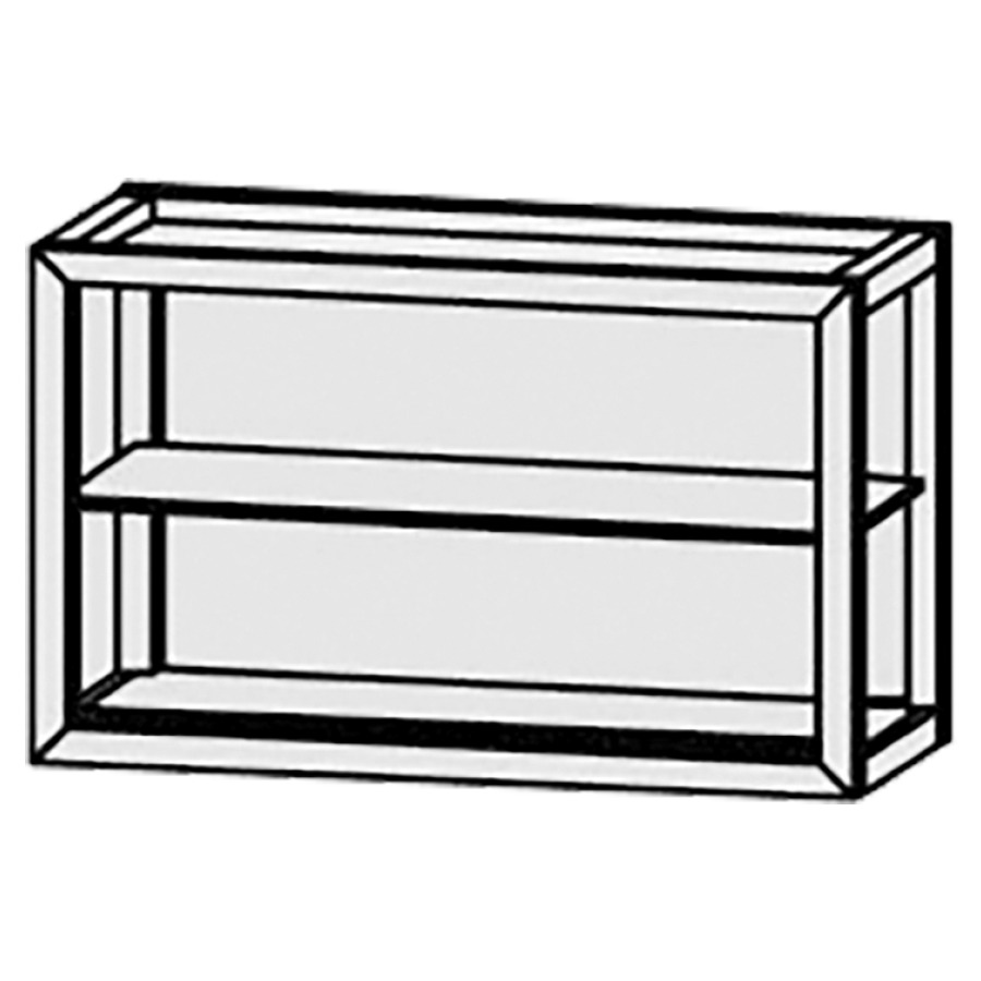 Étagère ouverte
Vanity Aria
60 x 37 x 26 cm
en chêne naturel massif, laqué
1 rayon fixe
fond, couvercle et rayon
en corian glacier white