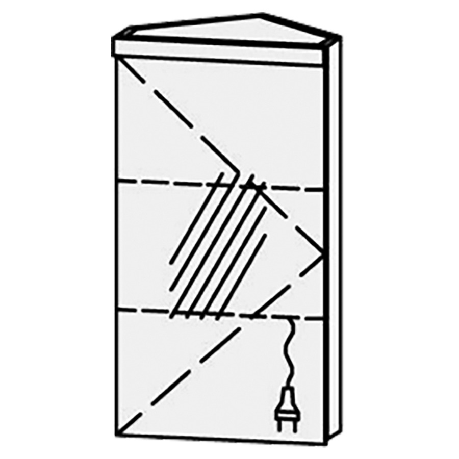 Armoire de toilette Vanity Cubo 2
40 x 73.2 x 29.5 cm
1&nbsp;porte à double miroir
charnière à gauche, avec blumotion
éclairage LED 
4000 Kelvin, 1180 Lumen
2 rayons en verre réglables
1 prise double en bas
Classe d’énergie F, IP24