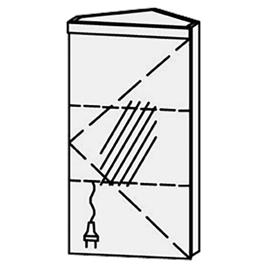 Armoire de toilette Vanity Cubo 2
40 x 73.2 x 29.5 cm
1&nbsp;porte à double miroir
charnière à droite, avec blumotion
éclairage LED 
4000 Kelvin, 1180 Lumen
2 rayons en verre réglables
1 prise double en bas
Classe d’énergie F, IP24