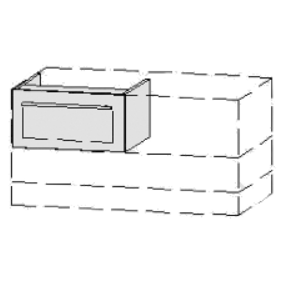 Élément inférieur  Vanity Bocco