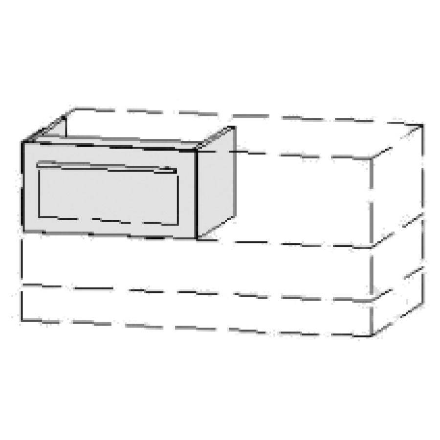Élément inférieur  Vanity Bocco
50-90 x 25-55 x 40-55 cm
élément de tiroir, 1&nbsp;tiroir
avec Blumotion
1 cache-siphon