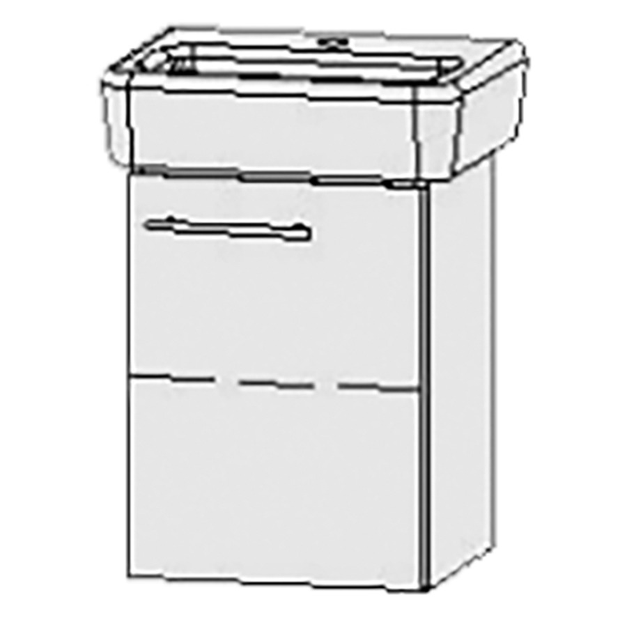 Élément inférieur  Vanity Pro
38 x 50 x 30.3 cm
armoire de tablette, 1&nbsp;porte
charnière à droite, 1&nbsp;tablette
avec Blumotion
pour lavabo