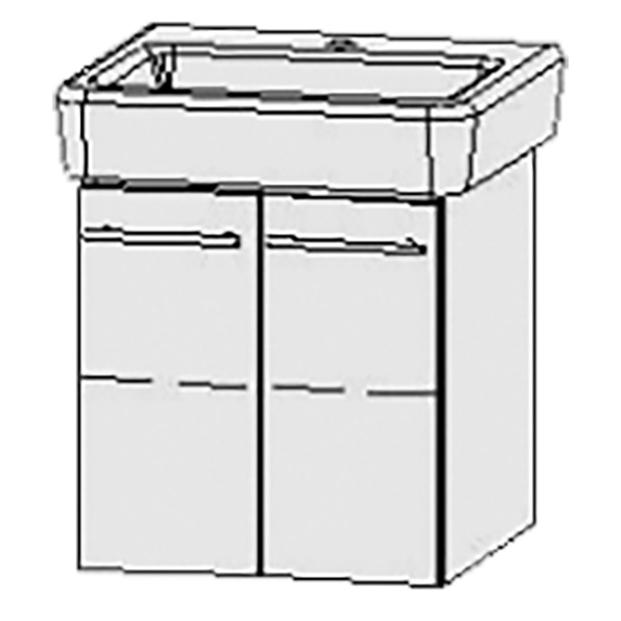Élément inférieur  Vanity Pro
47 x 50 x 44.8 cm
armoire de tablette, 2&nbsp;portes
1&nbsp;tablette
avec Blumotion
pour lavabo