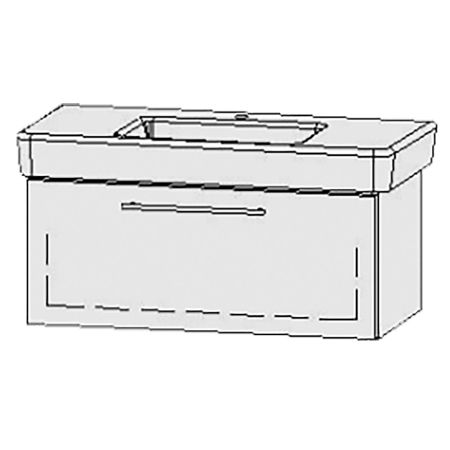 Élément inférieur  Vanity Pro
97 x 40 x 44.8 cm
élément de tiroir, 1&nbsp;tiroir
avec Blumotion
sans cache-siphon
pour lavabo