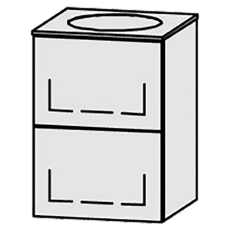 Lavabo-meuble
Vanity Bocco Minimo B
40 x 56,2 x 40,2 cm
incl. table de lavabo en
avian white 1,2 cm
avec lavabo Aore D 28 cm
sans trop-plein
axe de lavabo 20/20 cm
incl. consoles
élément avec 2 tiroirs
extrait complet avec Blumotion
1 cache-siphon
Push-Open, avec Blumotion