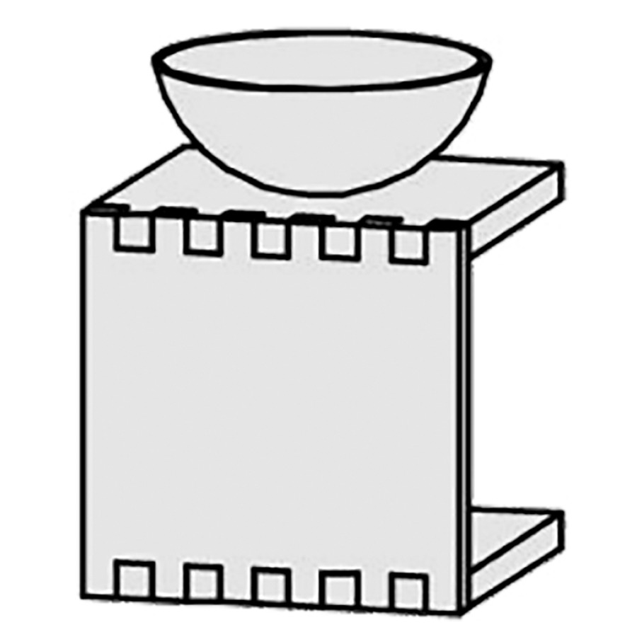 Möbelkombination Vanity Bocco Minimo C
44 x 44 x 44 cm
offenes Element seitlich rechts/links
für 1 Aufsatzwaschtisch, Achse 22/22 cm
Eckverbindung mit Fingerzinken
mit Befestigungsmaterial