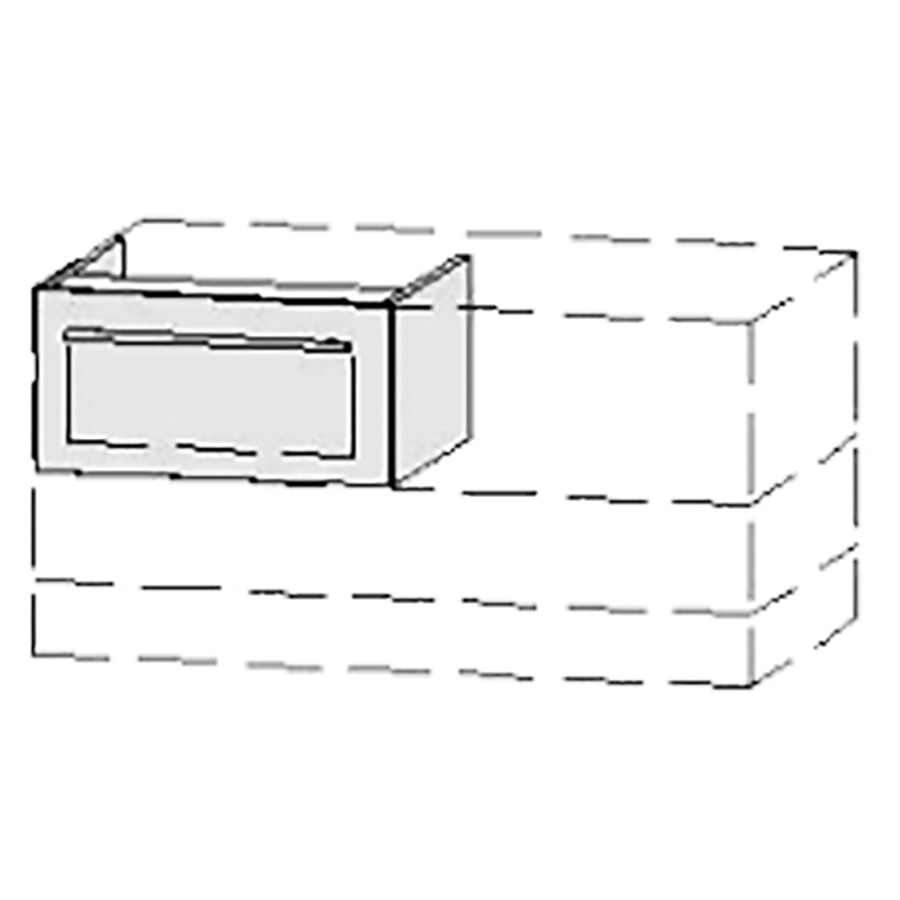 Élément inférieur  Vanity Bocco
91-130 x 25-55 x 40-55 cm
élément de tiroir, 1&nbsp;tiroir
avec Blumotion
sans cache-siphon