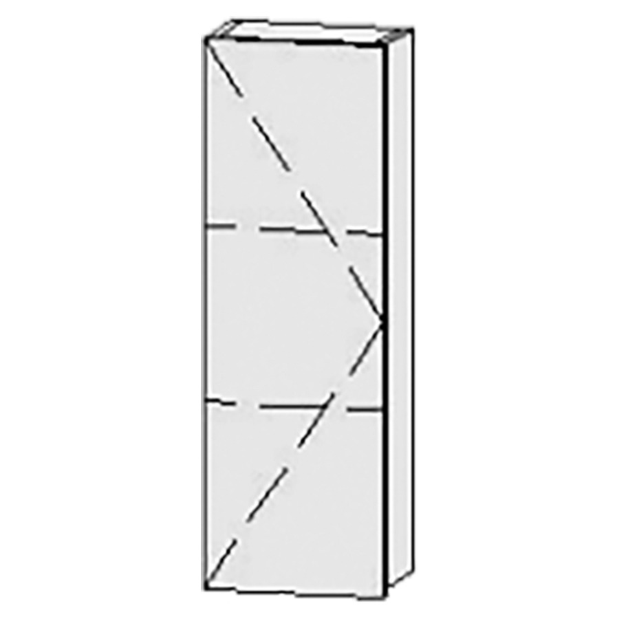 Élément d'armoire Vanity Keramik
25 x 74 (75) x 14.9 cm
1&nbsp;porte, charnière à gauche
2&nbsp;tablettes
avec Blumotion