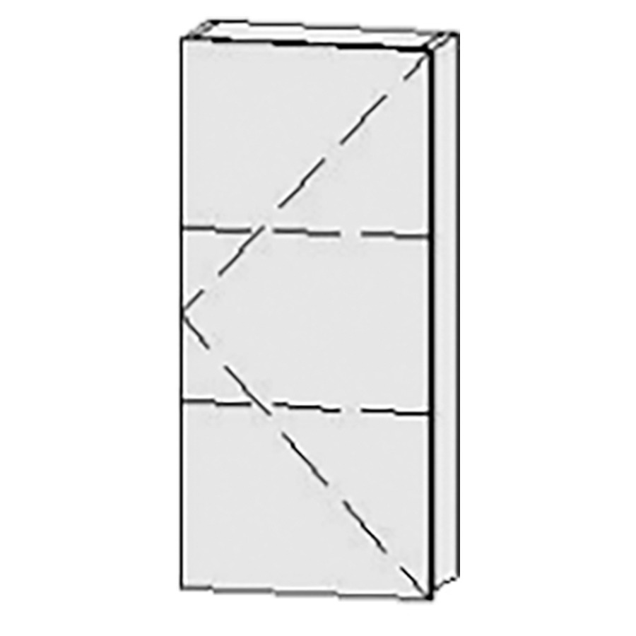 Élément d'armoire Vanity Keramik
35 x 74 (75) x 14.9 cm
1&nbsp;porte, charnière à droite
2&nbsp;tablettes
avec Blumotion