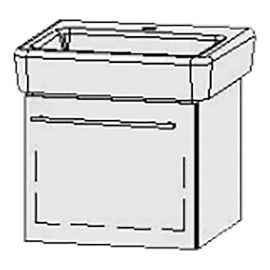 Élément inférieur  Vanity Pro
47 x 40 x 44.8 cm
élément de tiroir, 1&nbsp;tiroir
avec Blumotion
sans cache-siphon
pour lavabo