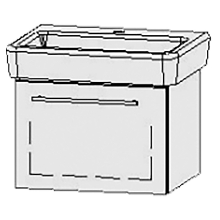 Élément inférieur  Vanity Pro
57 x 40 x 44.8 cm
élément de tiroir, 1&nbsp;tiroir
avec Blumotion
sans cache-siphon
pour lavabo