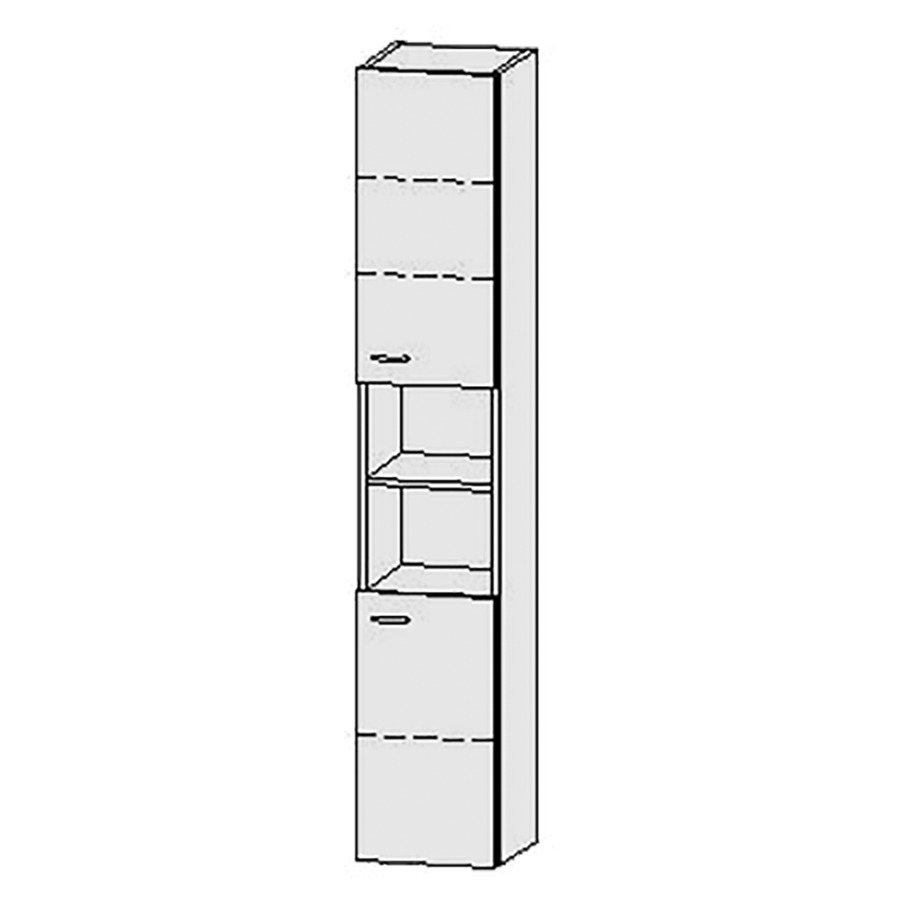 Armoire haute Vanity Keramik
30 x 165 x 33 cm
1&nbsp;porte, charnière à droite
niche ouverte
1&nbsp;porte, charnière à droite
3&nbsp;tablettes
avec Blumotion