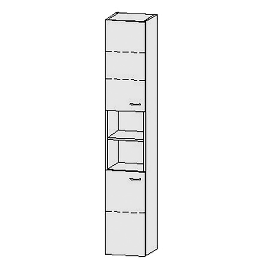 Armoire haute Vanity Keramik
30 x 170 x 33 cm
1&nbsp;porte, charnière à gauche
niche ouverte
1&nbsp;porte, charnière à gauche
3&nbsp;tablettes
avec Blumotion