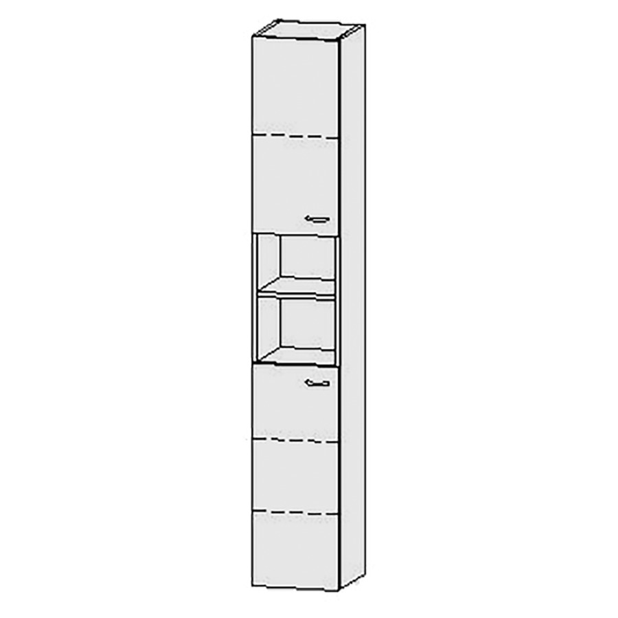 Armoire haute Vanity Keramik
30 x 182.8 x 33 cm
1&nbsp;porte, charnière à gauche
niche ouverte
1&nbsp;porte, charnière à gauche
4&nbsp;tablettes
avec Blumotion