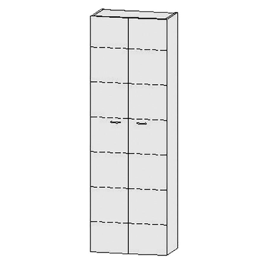 Armoire haute Vanity Keramik  
60 x 182.8 x 33 cm
2&nbsp;portes, 6&nbsp;tablettes
avec Blumotion