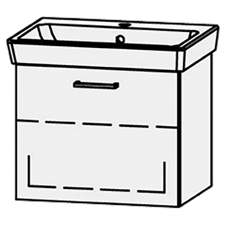 Élément inférieur  Procasa Uno Easy  
53.8 x 45 x 41 cm
élément de tiroir, 1&nbsp;tiroir
1&nbsp;tablette réglable
extrait complet avec Blumotion
sans cache-siphon
pour lavabo 291189